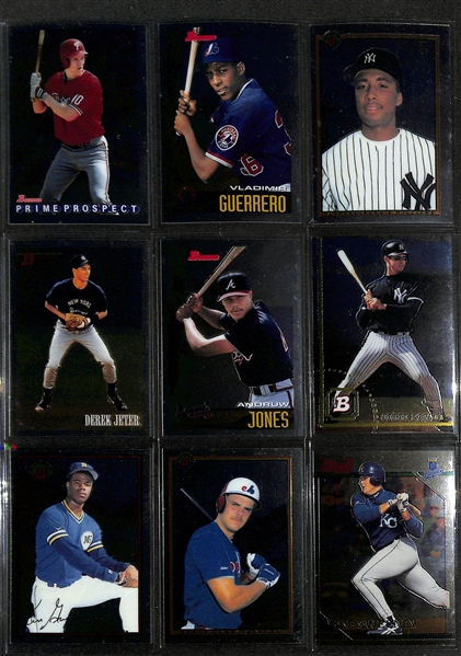 2002 Bowman Chrome & Bowman Chrome Draft Complete Sets (w. Rookie Autograph Sets) w. Joe Mauer Auto & David Wright Auto 